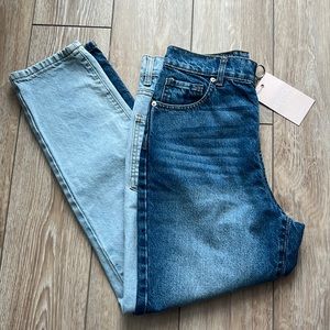 NWT Revice denim yin Yang crops Tokyo wash 28